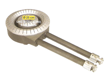 25 cm Çiftli Brülör Takımı